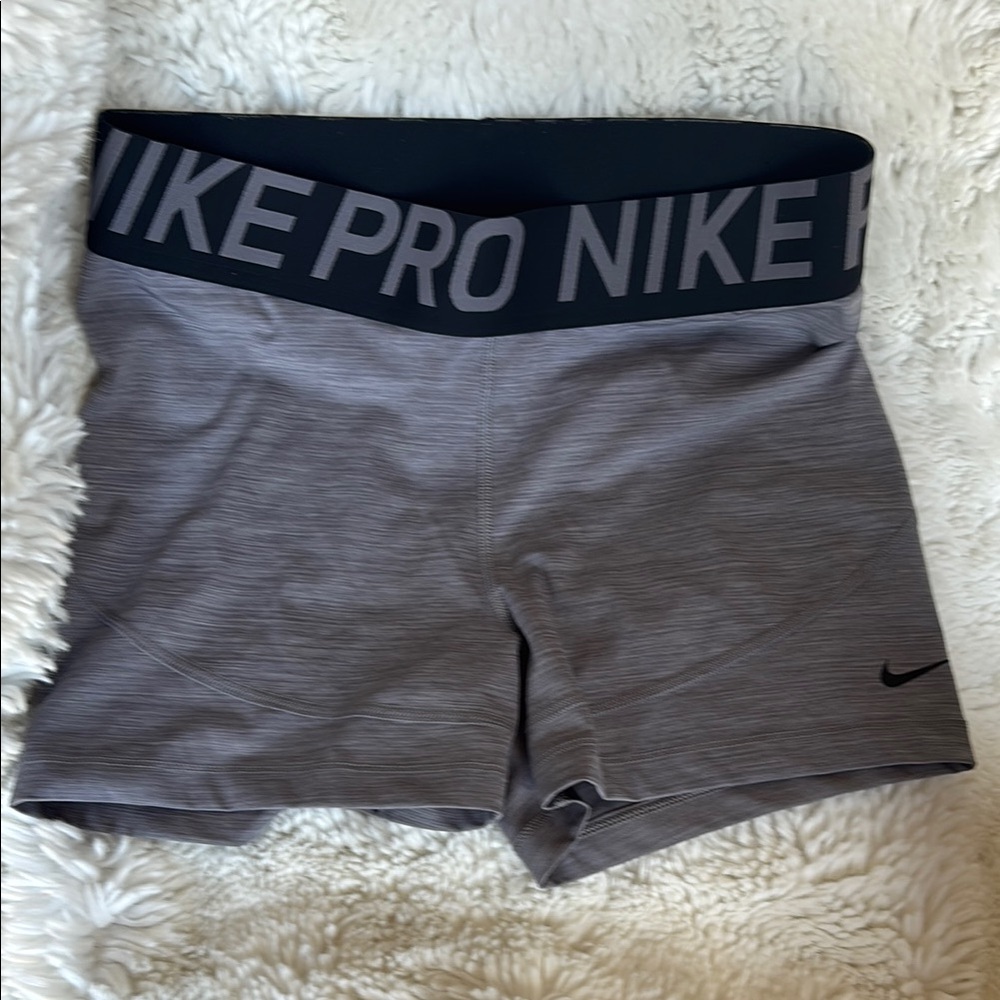 Nike Pro Gray Athletic Shorts